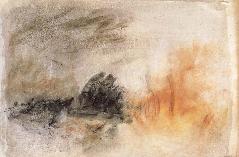 Joseph Mallord William Turner Storm Norge oil painting art